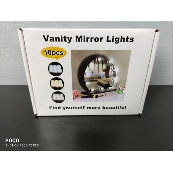 طقم 10 مصابيح لتعليقها في مرآة الحائط لإضافة لمسة عصرية لديكورك - الصورة 2