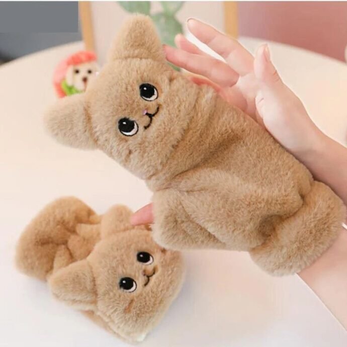 ⁦🧤✨ قفازات شتوية لطيفة بشكل حيوانات كيوت! ✨🧤⁩ - الصورة ⁦8⁩