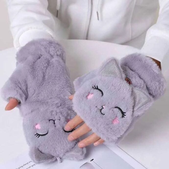 ⁦🧤✨ قفازات شتوية لطيفة بشكل حيوانات كيوت! ✨🧤⁩ - الصورة ⁦9⁩
