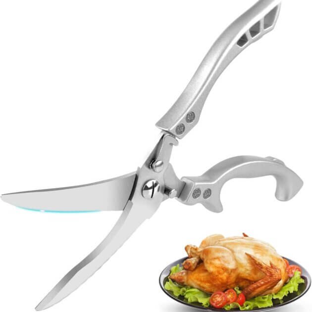 مقص احترافي لتقطيع الدجاج واللحوم – ستانلس ستيل عالي الجودة